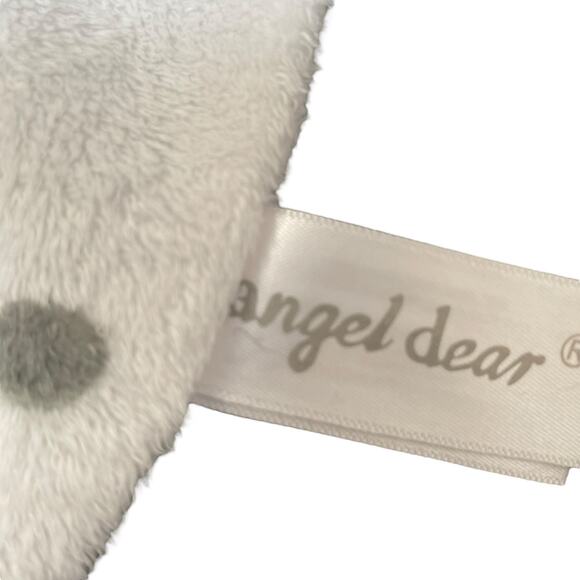 Angel Dear Lovey Cow Security Blanket Plush Baby Notched Corners Nursery 12" - Picture 6 of 11